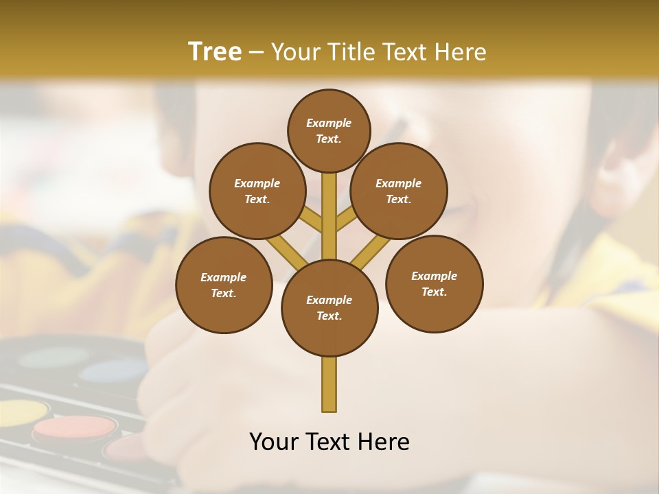 Eyes Colorful Boy PowerPoint Template