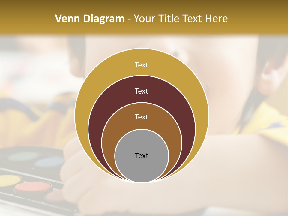 Eyes Colorful Boy PowerPoint Template