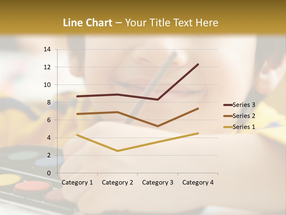 Eyes Colorful Boy PowerPoint Template
