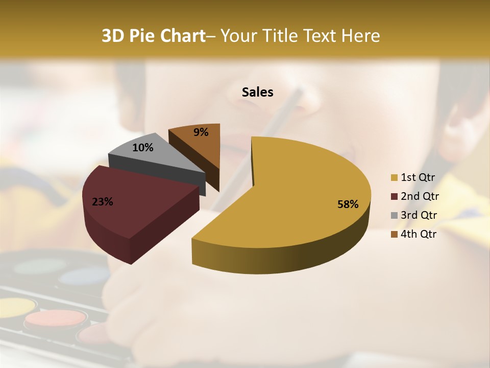 Eyes Colorful Boy PowerPoint Template