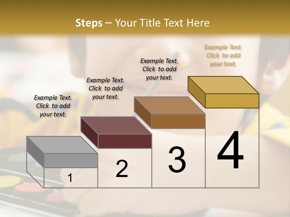 Eyes Colorful Boy PowerPoint Template