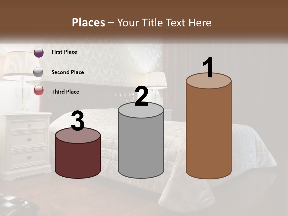 White Curtain Wood PowerPoint Template