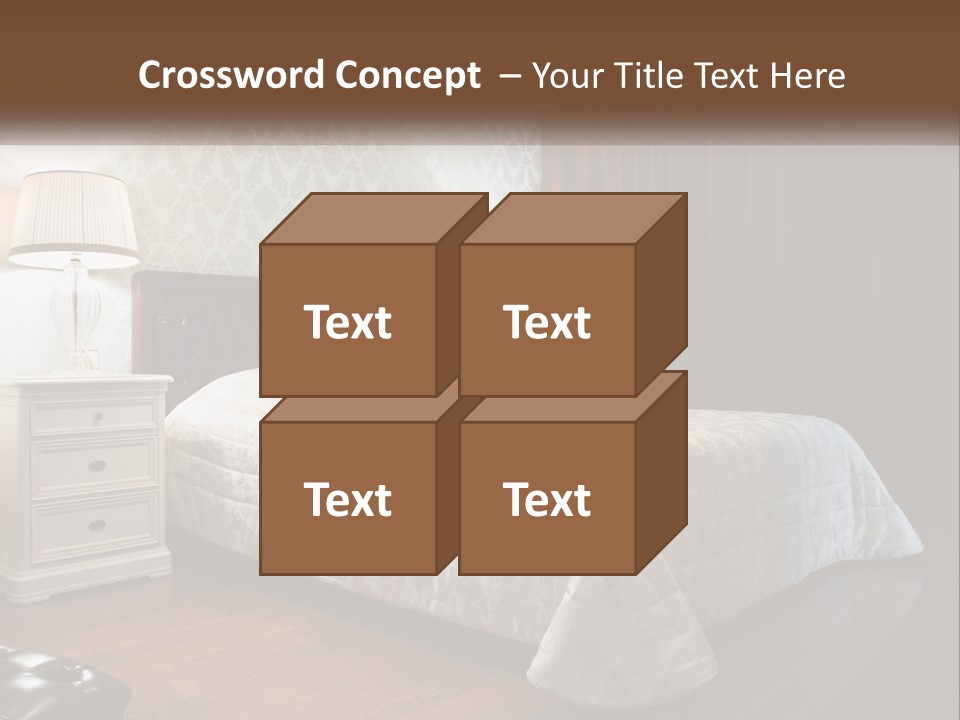 White Curtain Wood PowerPoint Template