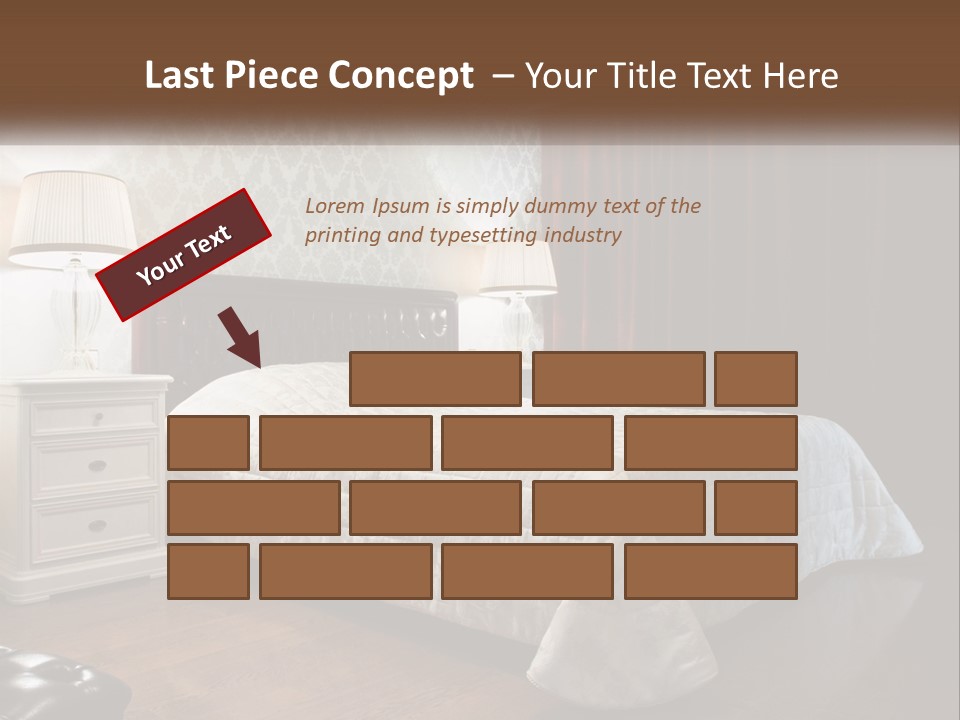 White Curtain Wood PowerPoint Template