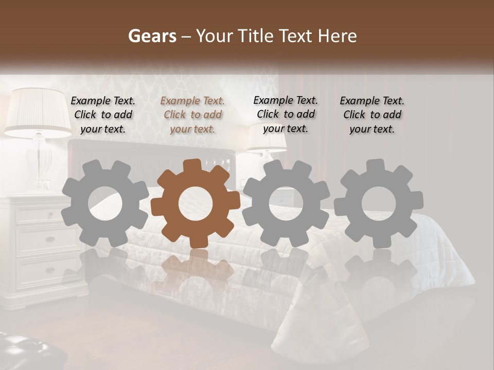 White Curtain Wood PowerPoint Template