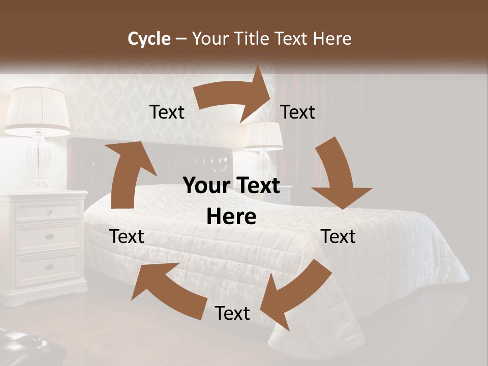 White Curtain Wood PowerPoint Template