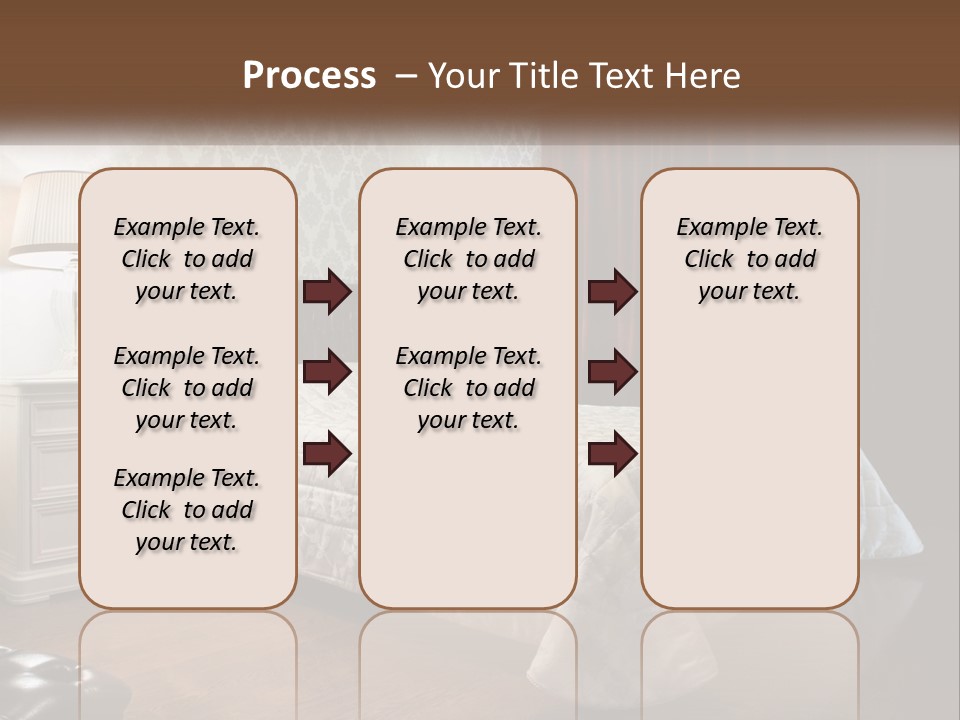 White Curtain Wood PowerPoint Template