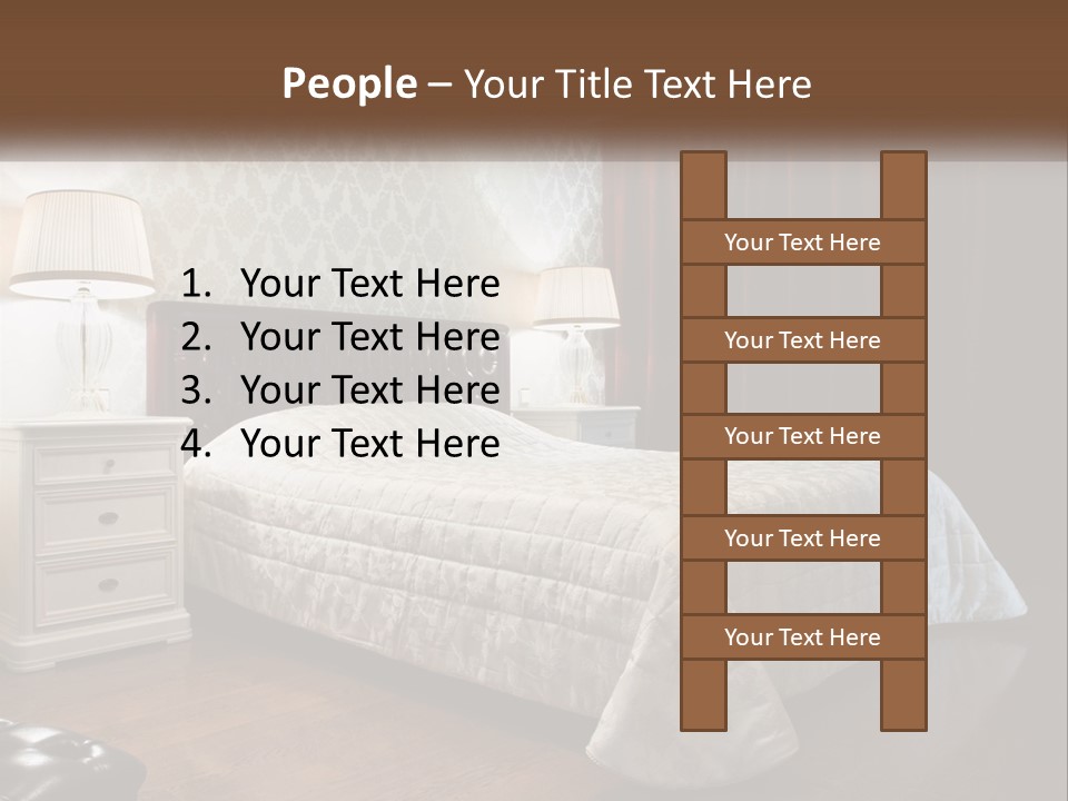 White Curtain Wood PowerPoint Template