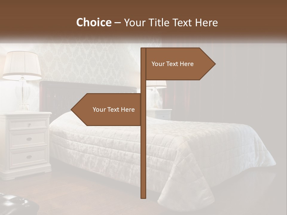 White Curtain Wood PowerPoint Template