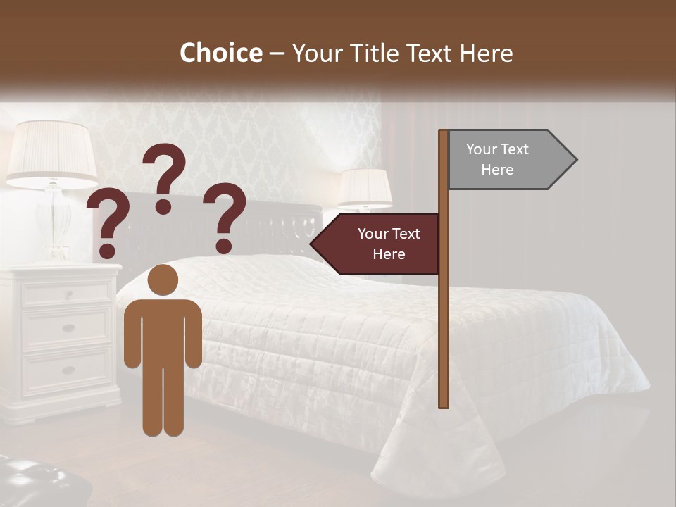 White Curtain Wood PowerPoint Template