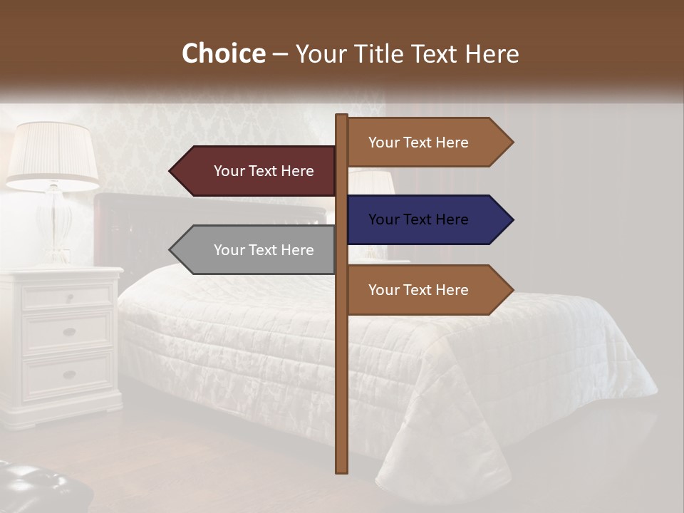 White Curtain Wood PowerPoint Template