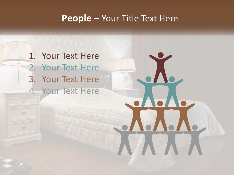 White Curtain Wood PowerPoint Template