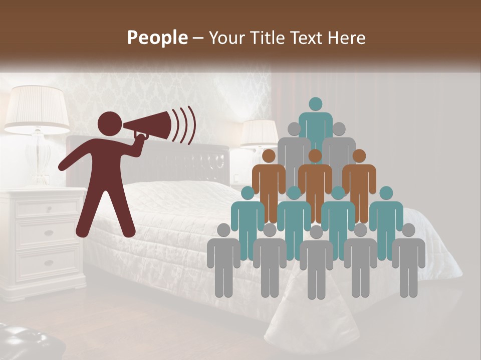 White Curtain Wood PowerPoint Template