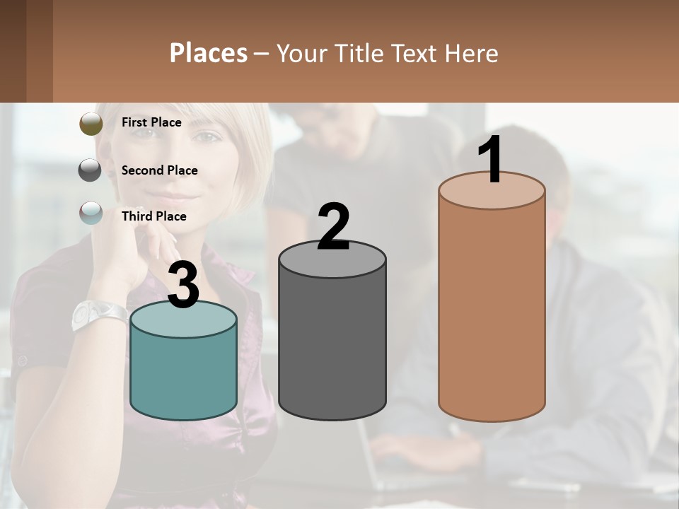 Adult Clothing Blonde PowerPoint Template