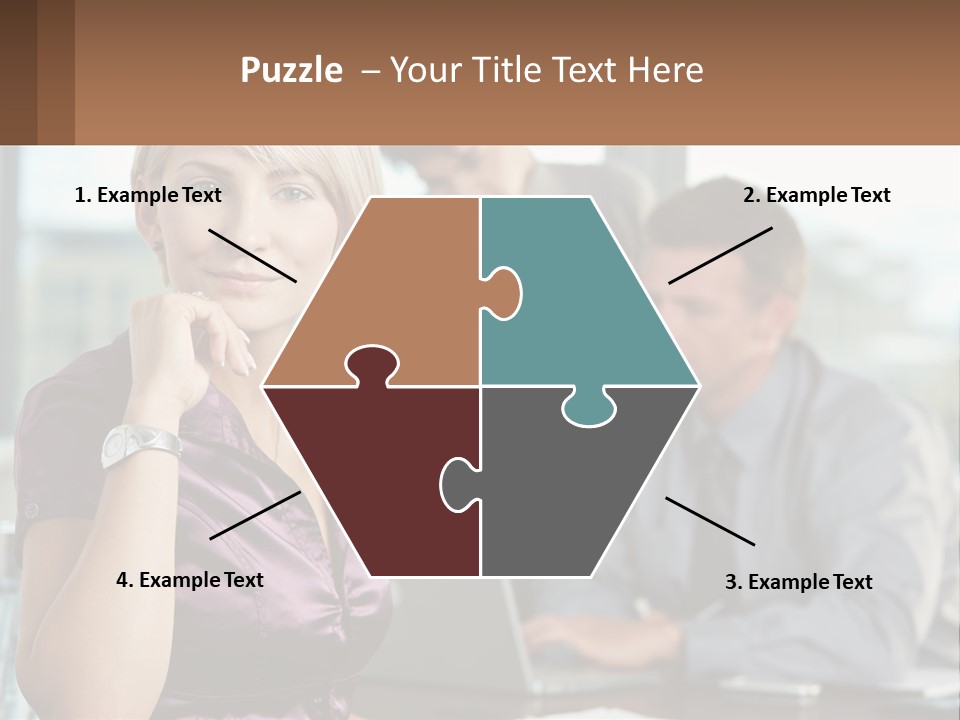 Adult Clothing Blonde PowerPoint Template