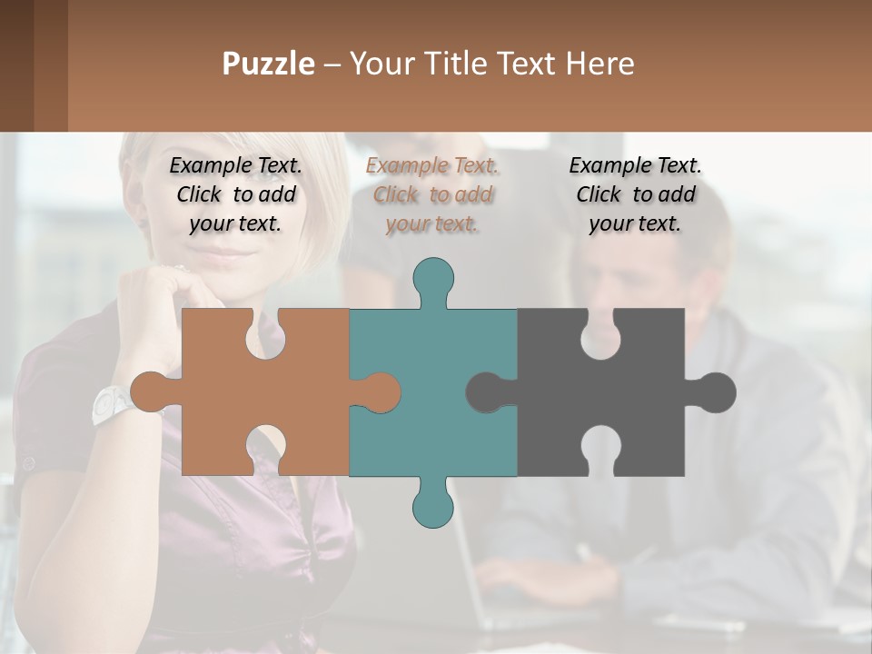 Adult Clothing Blonde PowerPoint Template