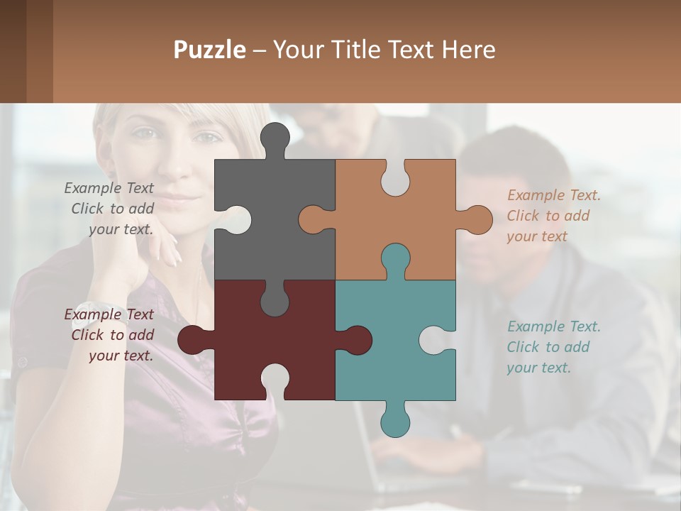 Adult Clothing Blonde PowerPoint Template