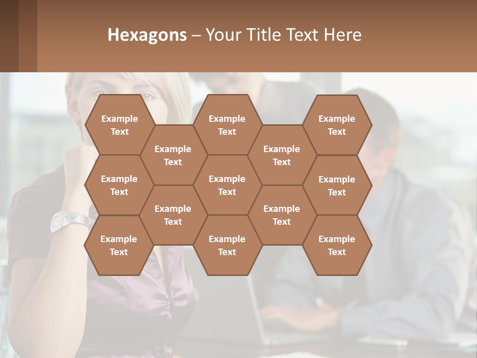 Adult Clothing Blonde PowerPoint Template