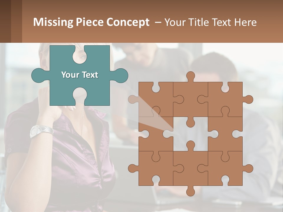 Adult Clothing Blonde PowerPoint Template