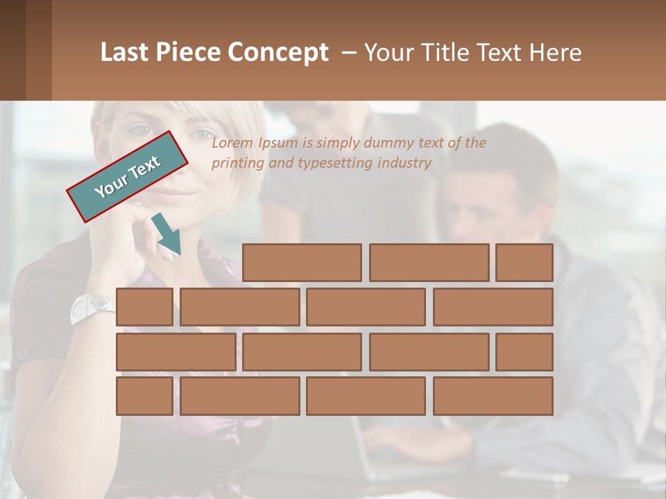 Adult Clothing Blonde PowerPoint Template