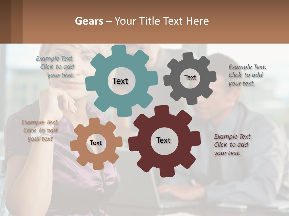 Adult Clothing Blonde PowerPoint Template