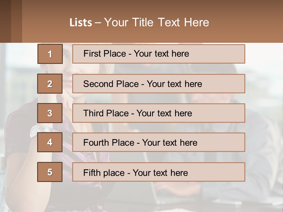 Adult Clothing Blonde PowerPoint Template