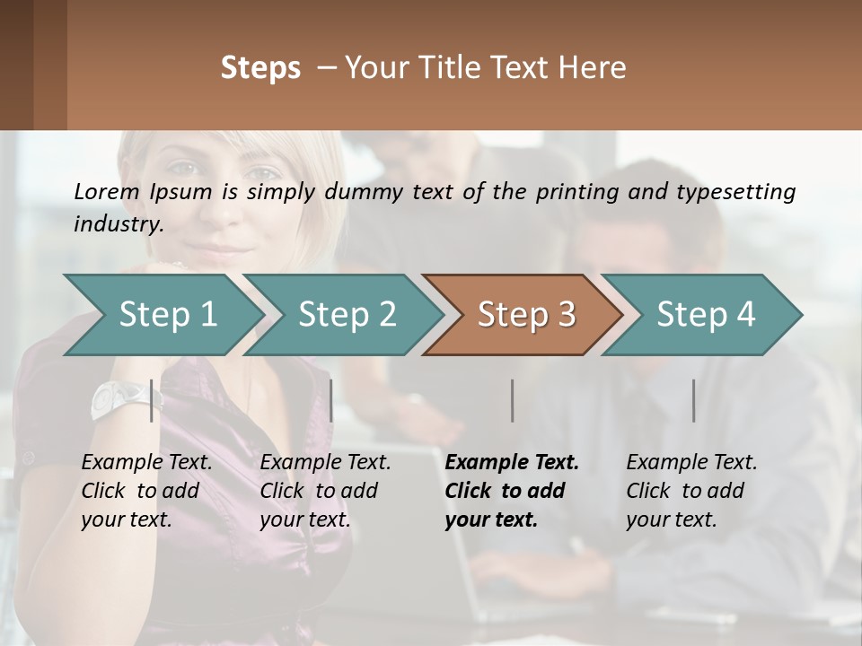 Adult Clothing Blonde PowerPoint Template