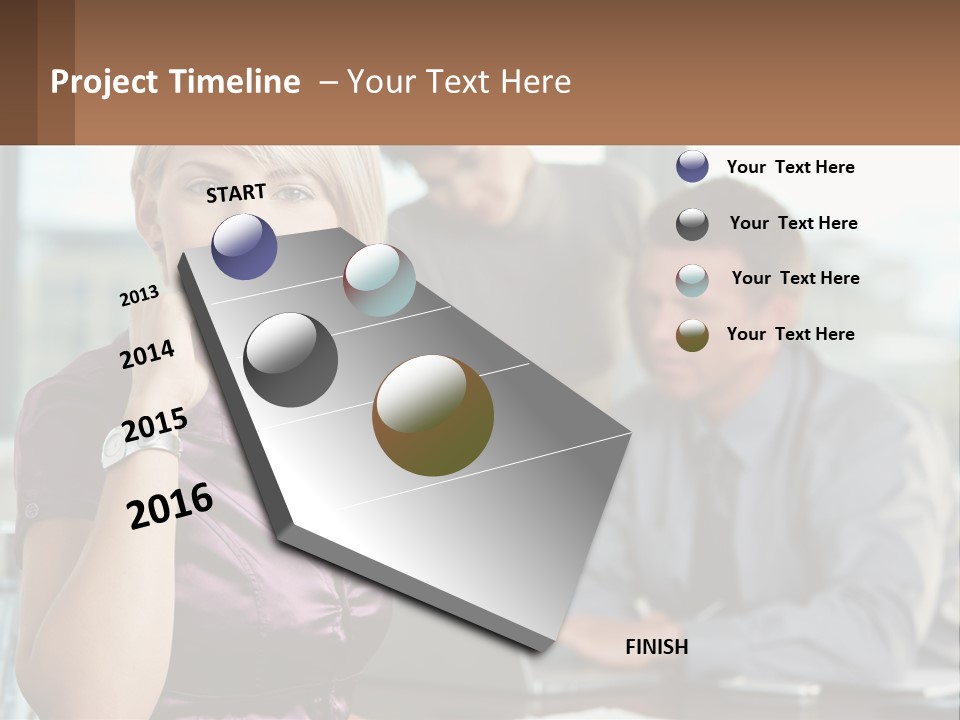 Adult Clothing Blonde PowerPoint Template