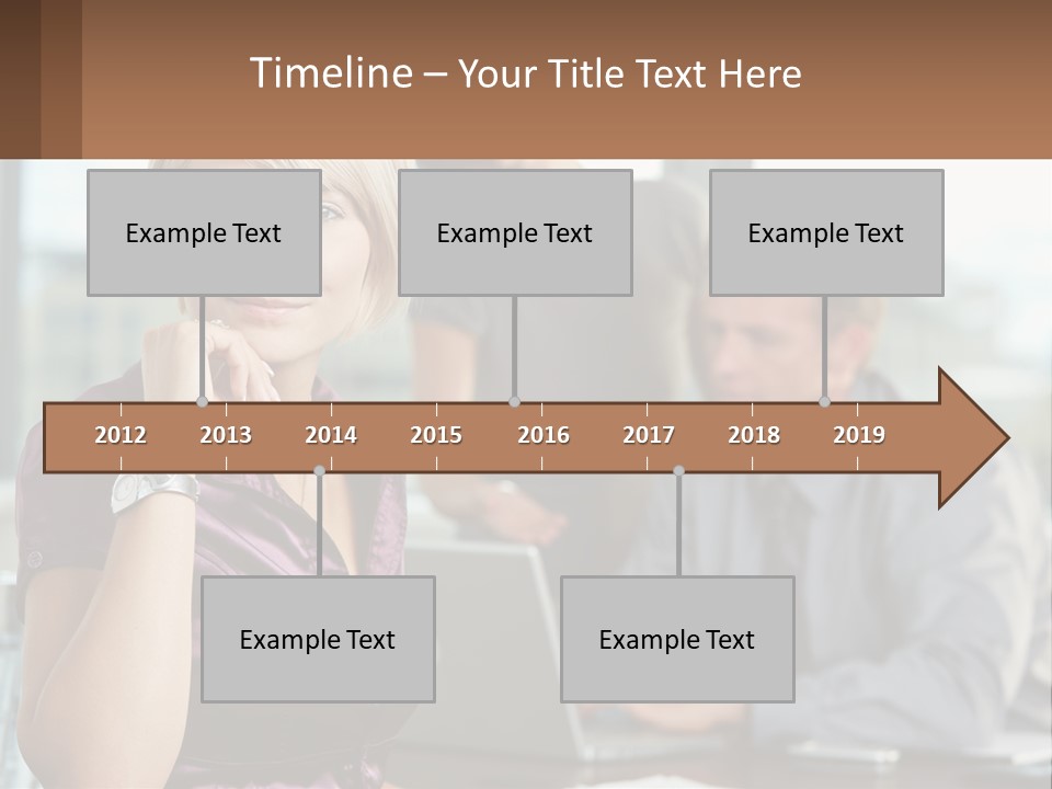 Adult Clothing Blonde PowerPoint Template