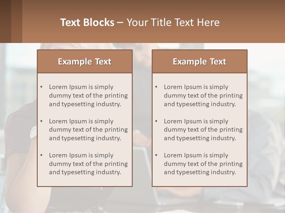 Adult Clothing Blonde PowerPoint Template