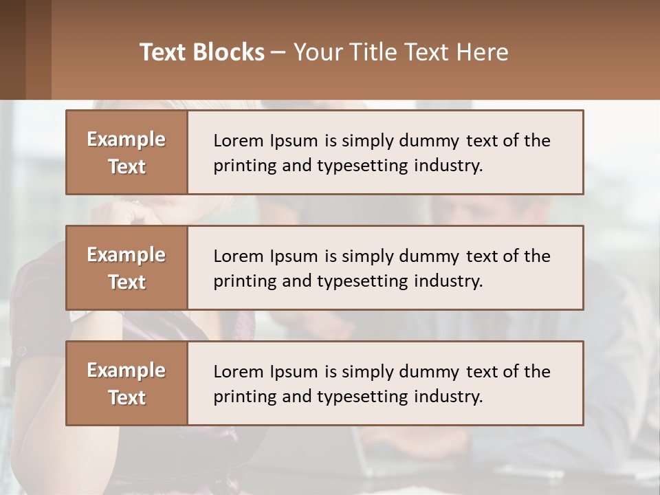 Adult Clothing Blonde PowerPoint Template