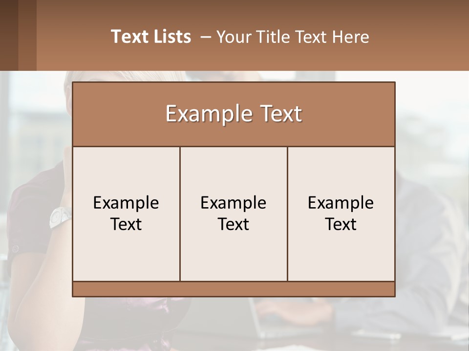 Adult Clothing Blonde PowerPoint Template