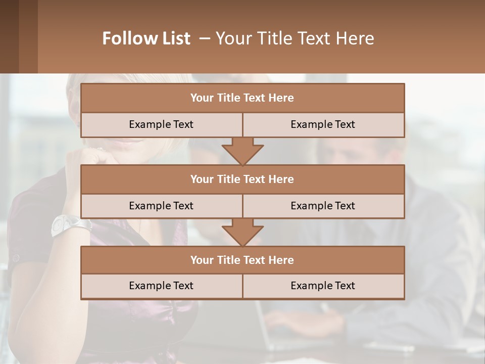 Adult Clothing Blonde PowerPoint Template