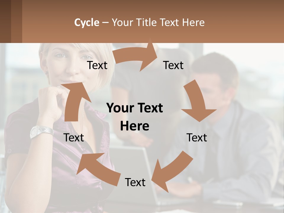 Adult Clothing Blonde PowerPoint Template