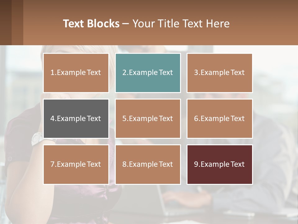 Adult Clothing Blonde PowerPoint Template