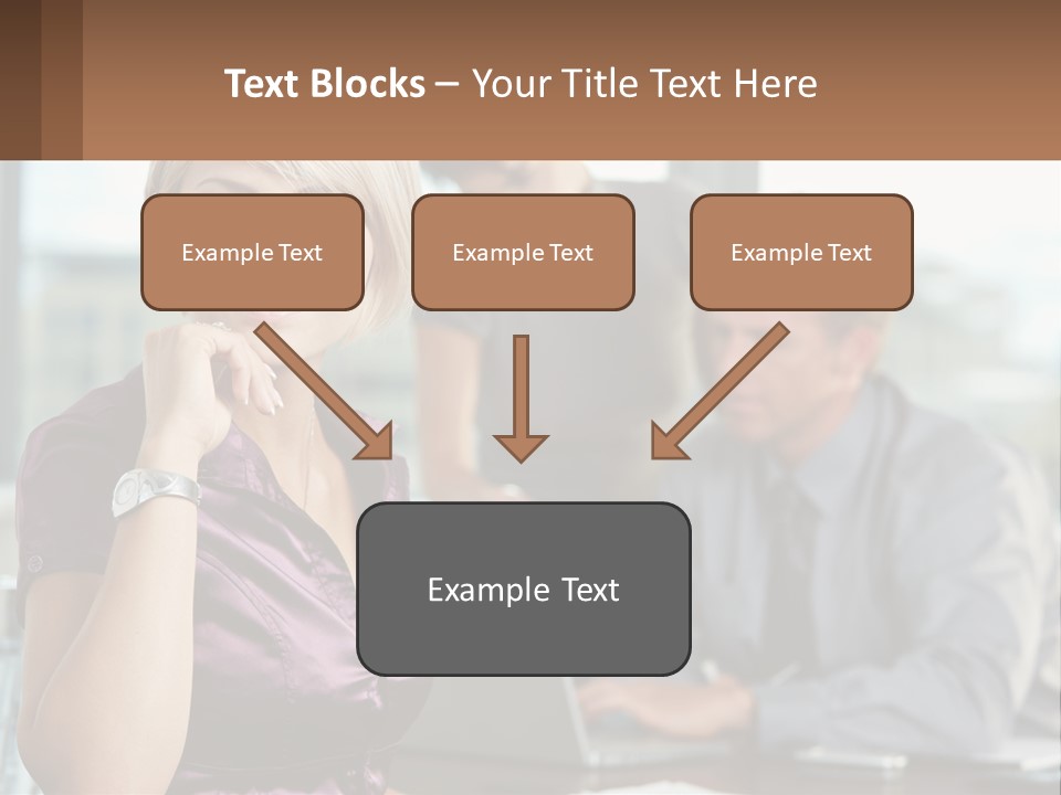 Adult Clothing Blonde PowerPoint Template