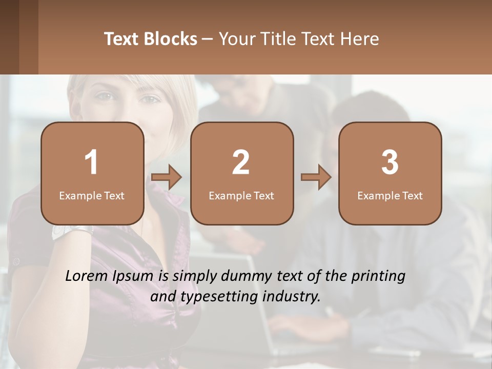 Adult Clothing Blonde PowerPoint Template