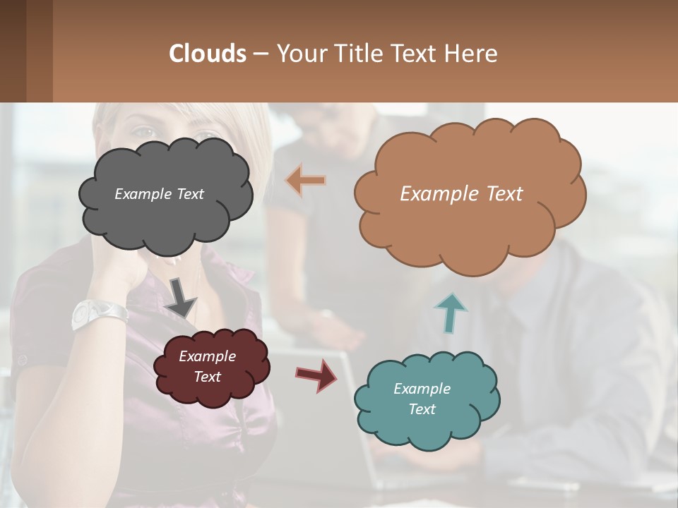 Adult Clothing Blonde PowerPoint Template