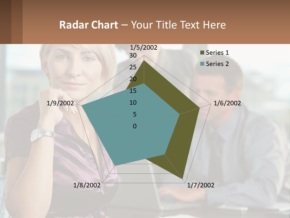 Adult Clothing Blonde PowerPoint Template