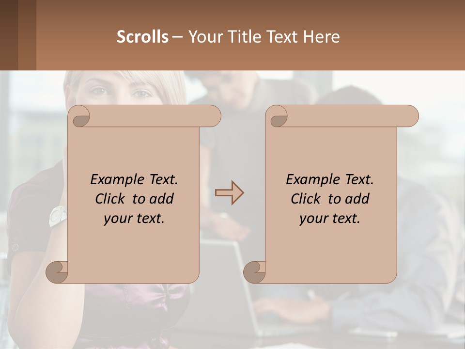 Adult Clothing Blonde PowerPoint Template