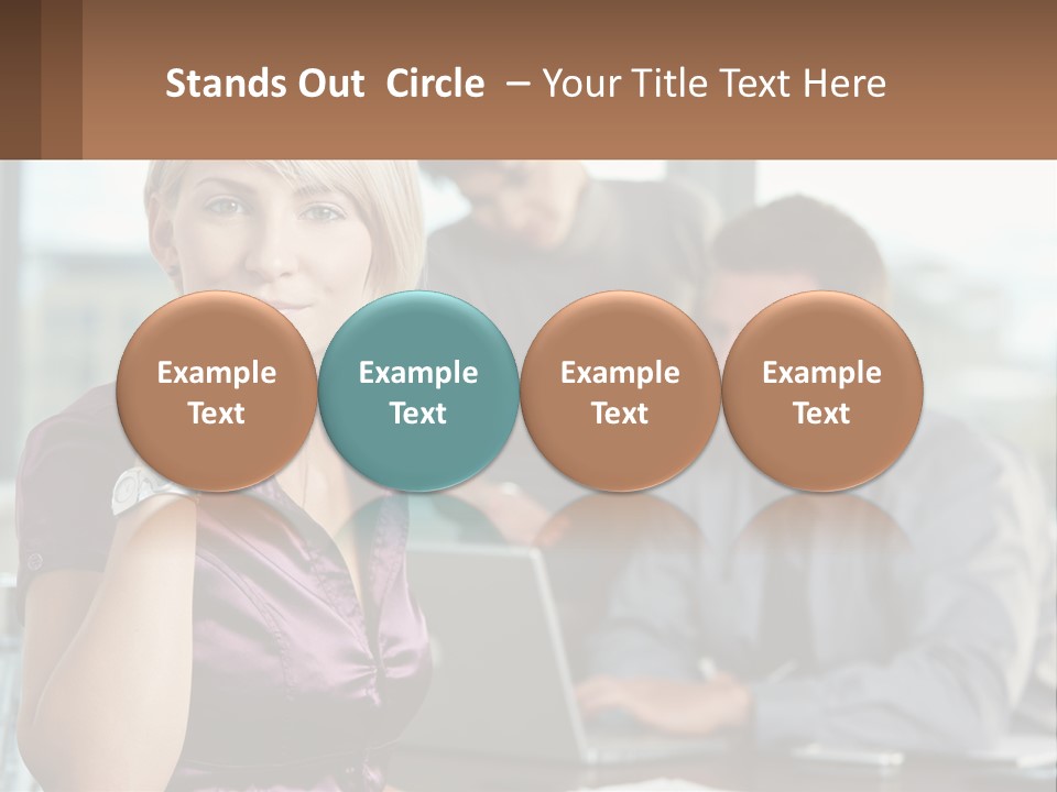 Adult Clothing Blonde PowerPoint Template