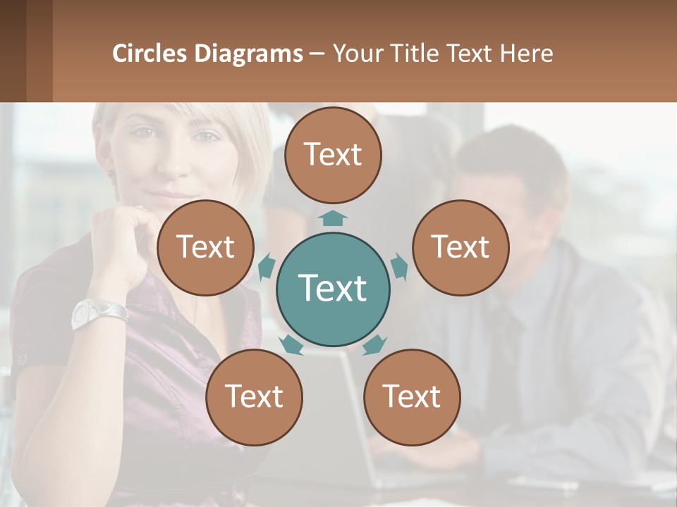 Adult Clothing Blonde PowerPoint Template