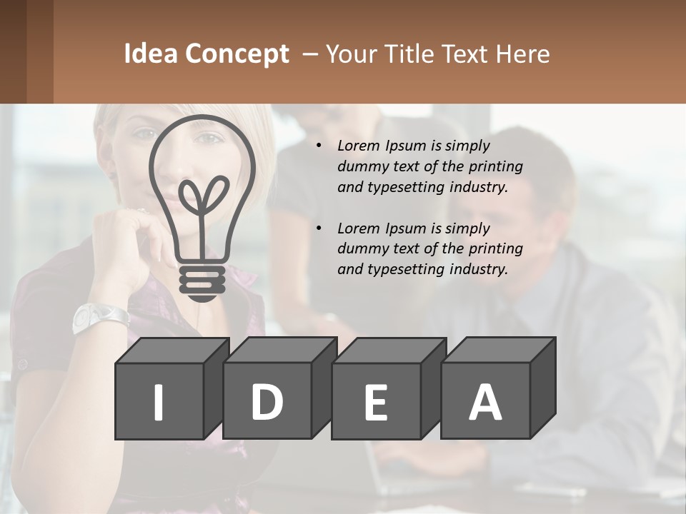 Adult Clothing Blonde PowerPoint Template