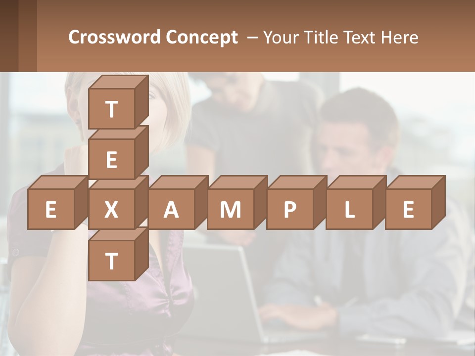 Adult Clothing Blonde PowerPoint Template