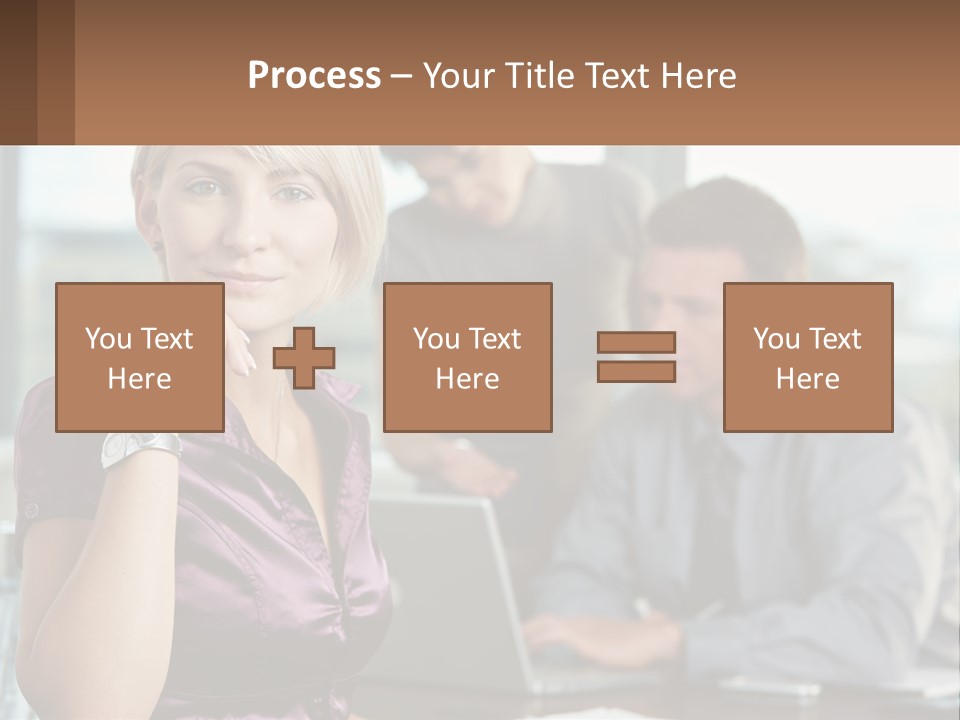 Adult Clothing Blonde PowerPoint Template