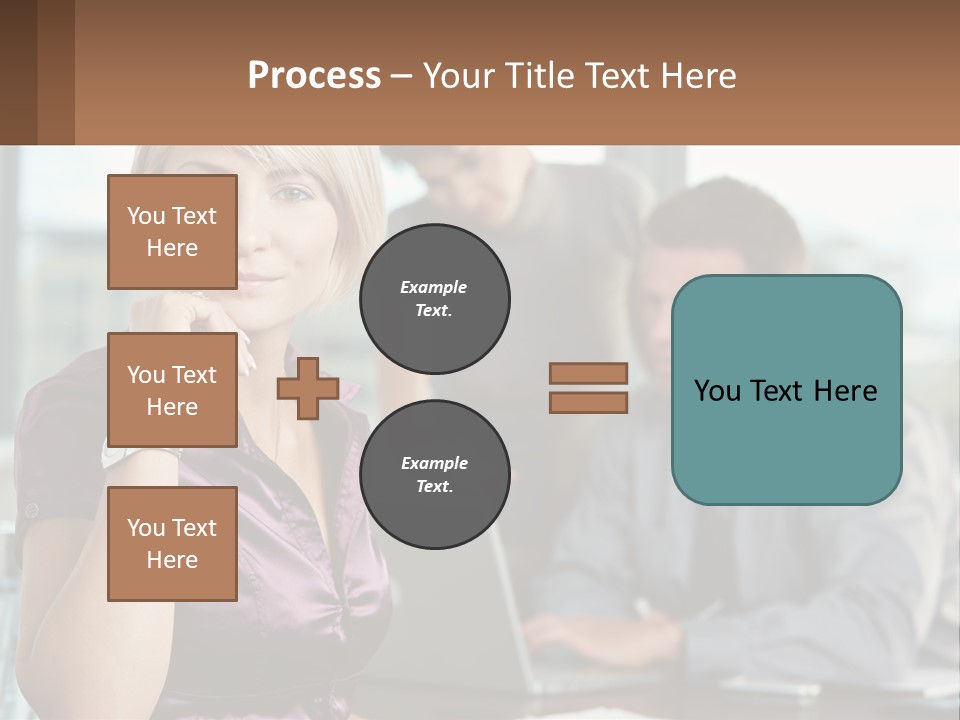 Adult Clothing Blonde PowerPoint Template