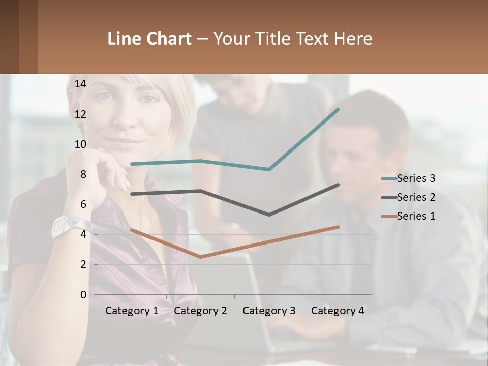 Adult Clothing Blonde PowerPoint Template