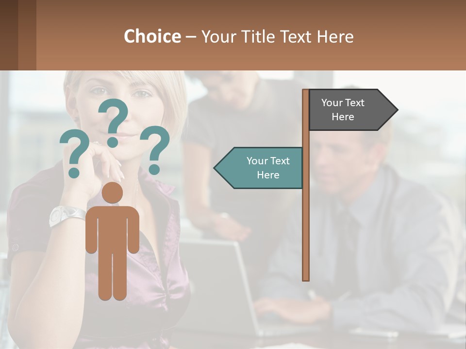 Adult Clothing Blonde PowerPoint Template