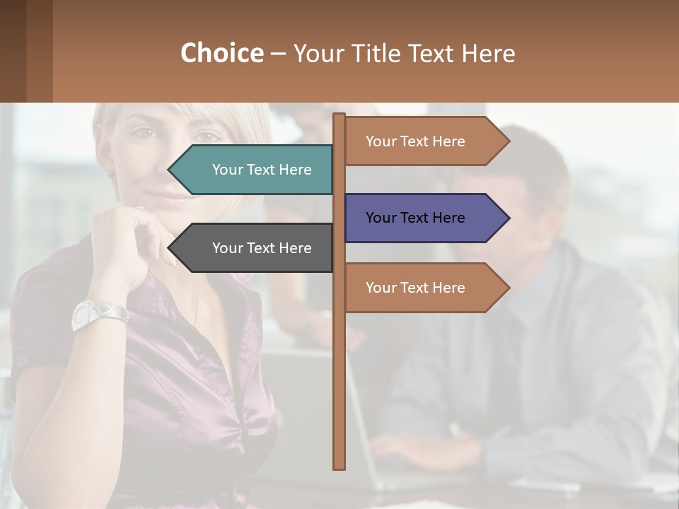 Adult Clothing Blonde PowerPoint Template