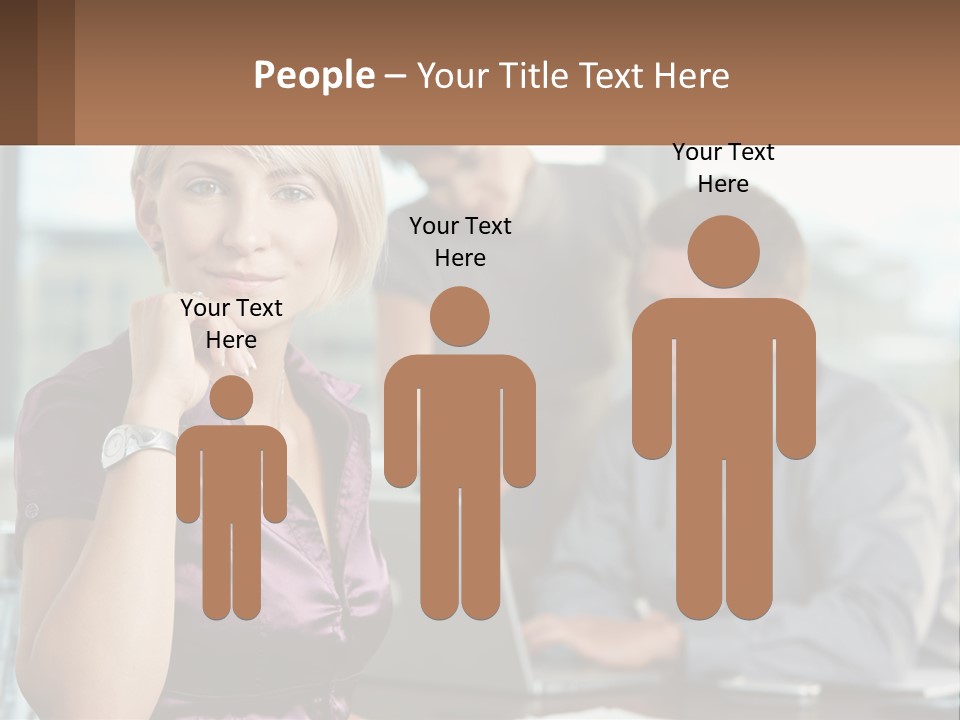 Adult Clothing Blonde PowerPoint Template